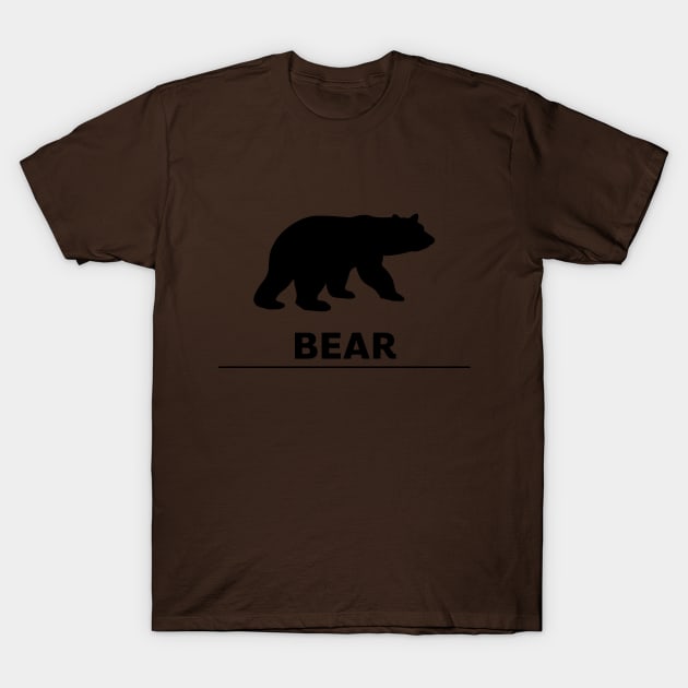 Warning Bear T-Shirt by NineBear